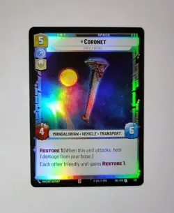 Star Wars Unlimited: Secrets Of Power- Coronet FOIL UNCOMMON #557 w/2 FREE cards - Image 2