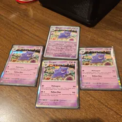Gengar 4x Lot 094/165 Holo Rare Pokemon Card 151 (3 holo 1 reverse) - Image 1
