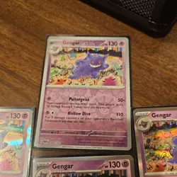 Gengar 4x Lot 094/165 Holo Rare Pokemon Card 151 (3 holo 1 reverse) - Image 2