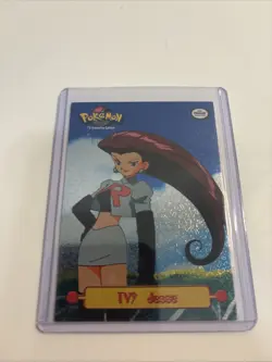 1999 Topps Pokemon Series 1 TV9 Jesse Rainbow Holo Foil Card Textured RARE - Image 1