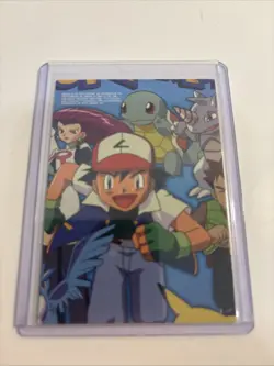 1999 Topps Pokemon Series 1 TV9 Jesse Rainbow Holo Foil Card Textured RARE - Image 2