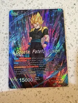 Bandai Dragon Ball Super Card Game Dark Empire Saga Foil Leader Gogeta BT12… - Image 1