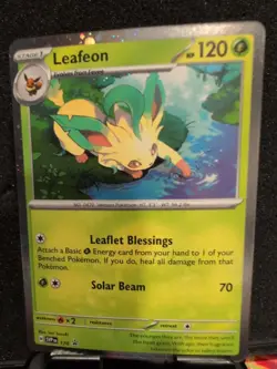 Leafeon - 170 (Cosmos Holo) 170 Sv: Scarlet & Violet Promo Card Holo Unused Code - Image 1
