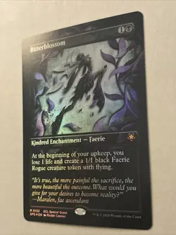 MTG Lorwyn Eclipsed ~ Bitterblossom (Borderless) Special Guests Foil 133 - Image 2