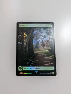 MTG - Forest 0110 (Foil) - Assassin's Creed NM/M Condition - Image 1