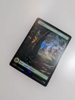 MTG - Forest 0110 (Foil) - Assassin's Creed NM/M Condition - Image 2