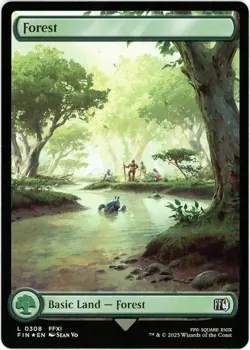Forest 0308 (Foil) Full Art - Final Fantasy MTG - NM/M - Image 1