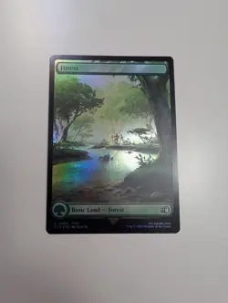 MTG - Forest 0308 (Foil) - Final Fantasy NM/M Condition - Image 1