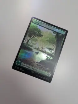 MTG - Forest 0308 (Foil) - Final Fantasy NM/M Condition - Image 2