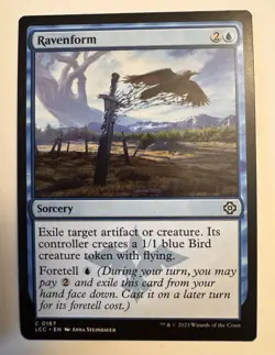 Ravenform NM MTG The Lost Caverns of Ixalan LCI LCC Magic - Image 1