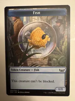 Fish Token (004) Streets of New Capenna SNC MTG Magic - Image 1