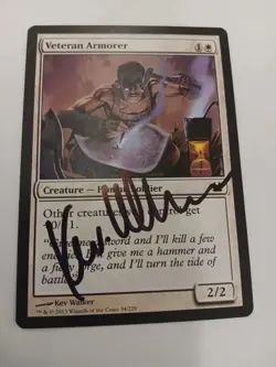 Veteran Armorer ARTIST PROOF Signed by Kev Walker MTG - Image 1