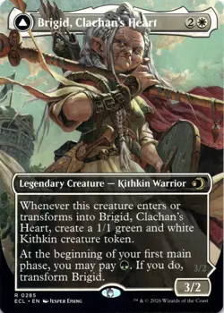 Brigid, Clachan's Heart BORDERLESS Lorwyn Eclipsed Magic MTG NM - Image 1