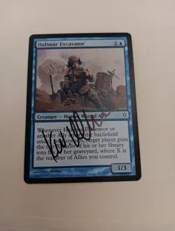 Halimar Excavator ARTIST PROOF Worldwake Signed by Kev Walker MTG Magic - Image 1