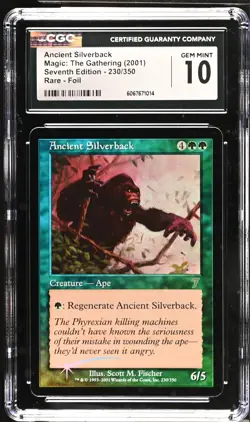 ANCIENT SILVERBACK 7th Edition Foil Rare CGC 10 MTG [Nostalgium] - Image 1