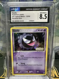 2006 POKEMON EX LEGEND MAKER GASTLY 52/92 REVERSE HOLO CGC 8.5 - Image 1
