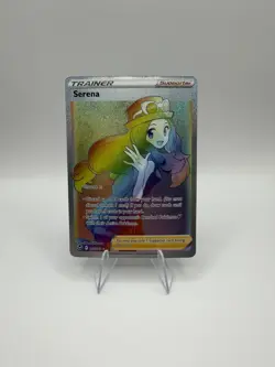 Pokemon Card Serena 207/195 Rainbow Secret Rare Silver Tempest Near Mint - Image 1