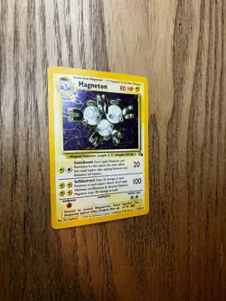 Pokemon Magneton Fossil Holo Rare Unlimited Card 11/62 English LP - Image 3