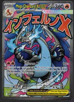 Pokemon TCG - Mega Charizard X ex #023 Black Star Promo Holo Mega Evolutions NM - Image 1