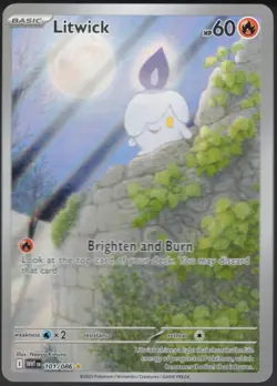 Pokemon TCG - Litwick 101/086 Illustration Rare Sv: White Flare LP - Image 1