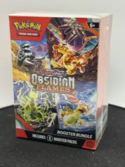 Pokemon TCG Obsidian Flames Booster Bundle SEALED 6 Packs - Image 1