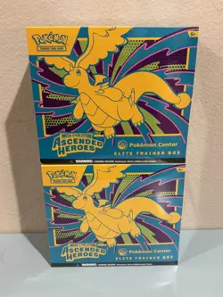 Pokemon TCG Ascended Heroes Pokemon Center Elite Trainer Box ETB SEALED x2 - Image 1