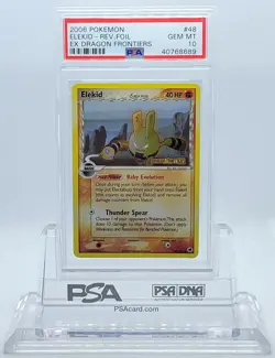 POKEMON EX DRAGON FRONTIERS ELEKID #48 REVERSE HOLO GEM MINT #40768689 POP 11 - Image 1
