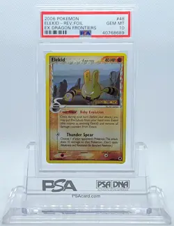 POKEMON EX DRAGON FRONTIERS ELEKID #48 REVERSE HOLO GEM MINT #40768689 POP 11 - Image 2