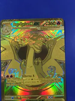 Mega Charizard X ex Gold Hyper Rare 130/094 Pokemon Phantasmal Flames English - Image 4