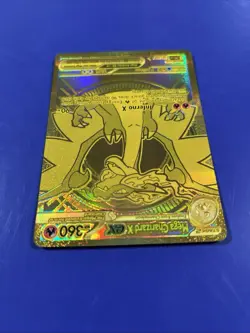Mega Charizard X ex Gold Hyper Rare 130/094 Pokemon Phantasmal Flames English - Image 5