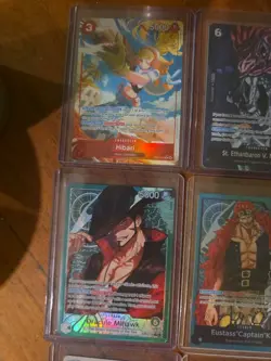 9x English and Japanese One Piece TCG mixed lot leaders, alt art, SR and promo - Image 2