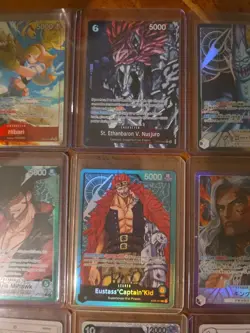 9x English and Japanese One Piece TCG mixed lot leaders, alt art, SR and promo - Image 3