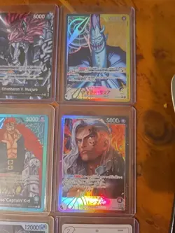 9x English and Japanese One Piece TCG mixed lot leaders, alt art, SR and promo - Image 4