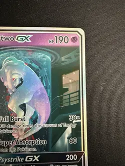 Pokemon Mewtwo GX Shining Legends Holo Card 78/73 Near Mint Condition - Image 5