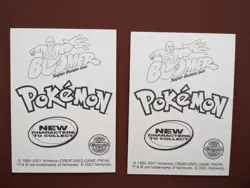 Pokemon - Dunkin Boomer - Sticker Cards 2001 #199 Holo + Non Holo Slowking - Image 5
