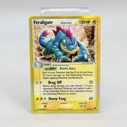 Pokemon TCG Feraligatr EX Ruby Sapphire Dragon Frontiers Card 2/101 Rare LP - Image 1