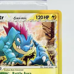 Pokemon TCG Feraligatr EX Ruby Sapphire Dragon Frontiers Card 2/101 Rare LP - Image 3