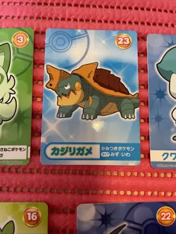 set of 7 Japanese Pokemon Card Pikachu Bandai Namco Amusement Mega Get c868 - Image 3