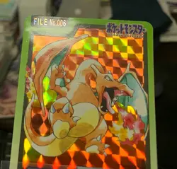 Pokemon Card Carddass Prism Holo No.006 Charizard Japanese #241209 - Image 5