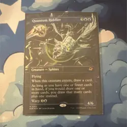 Magic: The Gathering Quantum Riddler Foil Creature Blue Edge of Eternities Card - Image 1