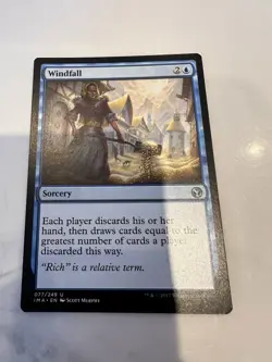 2017 Magic the Gathering MTG #077 Windfall - Sorcery - Image 1