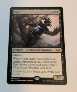 {1x} ~~ Grief ~~ LP MTG Magic EDH Modern Horizons 2 Mythic Rare ***Startropic*** - Image 1