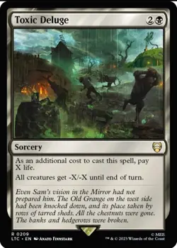 X 1 Toxic Deluge NM-M LTC 209 MTG Magic The Gathering - Image 1