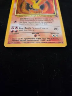 1999 POKEMON FOSSIL #12 MOLTRES-HOLO - Image 3