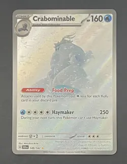 Pokemon Card Crabominable 149/142 Stellar Crown - Near Mint - Image 1