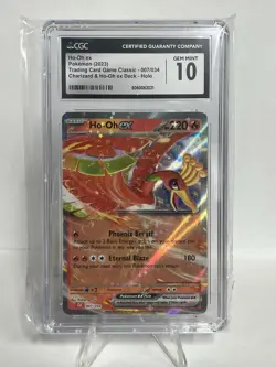 CGC 10 GEM MINT Ho-Oh ex 007/034 TCG Classic Charizard Deck Holo Pokemon 2023 - Image 1