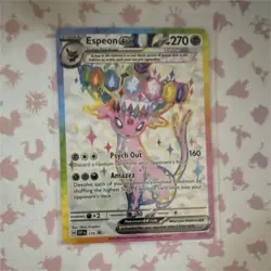 Pokemon Espeon ex Scarlet & Violet Promo Full Art Holo Card SVP 175 270 HP - Image 1