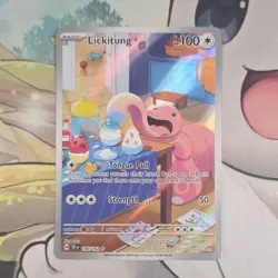 Pokemon Lickitung Illustration Rare Holo 180/162 SV05: Temporal Forces - Image 1