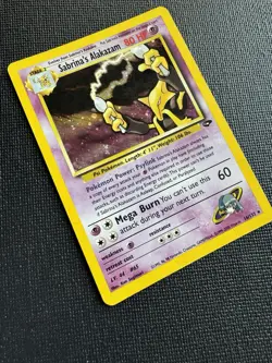 Pokemon Sabrina’s Alakazam 16/132 Holo Gym Challenge WOTC Vintage Rare - Image 2