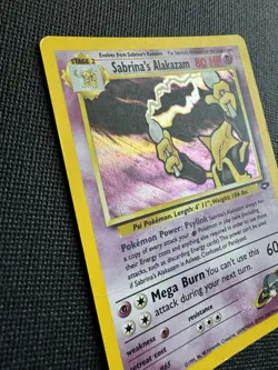 Pokemon Sabrina’s Alakazam 16/132 Holo Gym Challenge WOTC Vintage Rare - Image 3